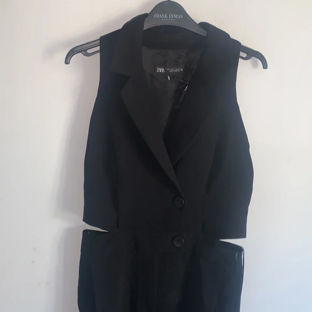NWOT Zara | Blazer Style Jumpsuit with cutouts - Picture 7 of 17